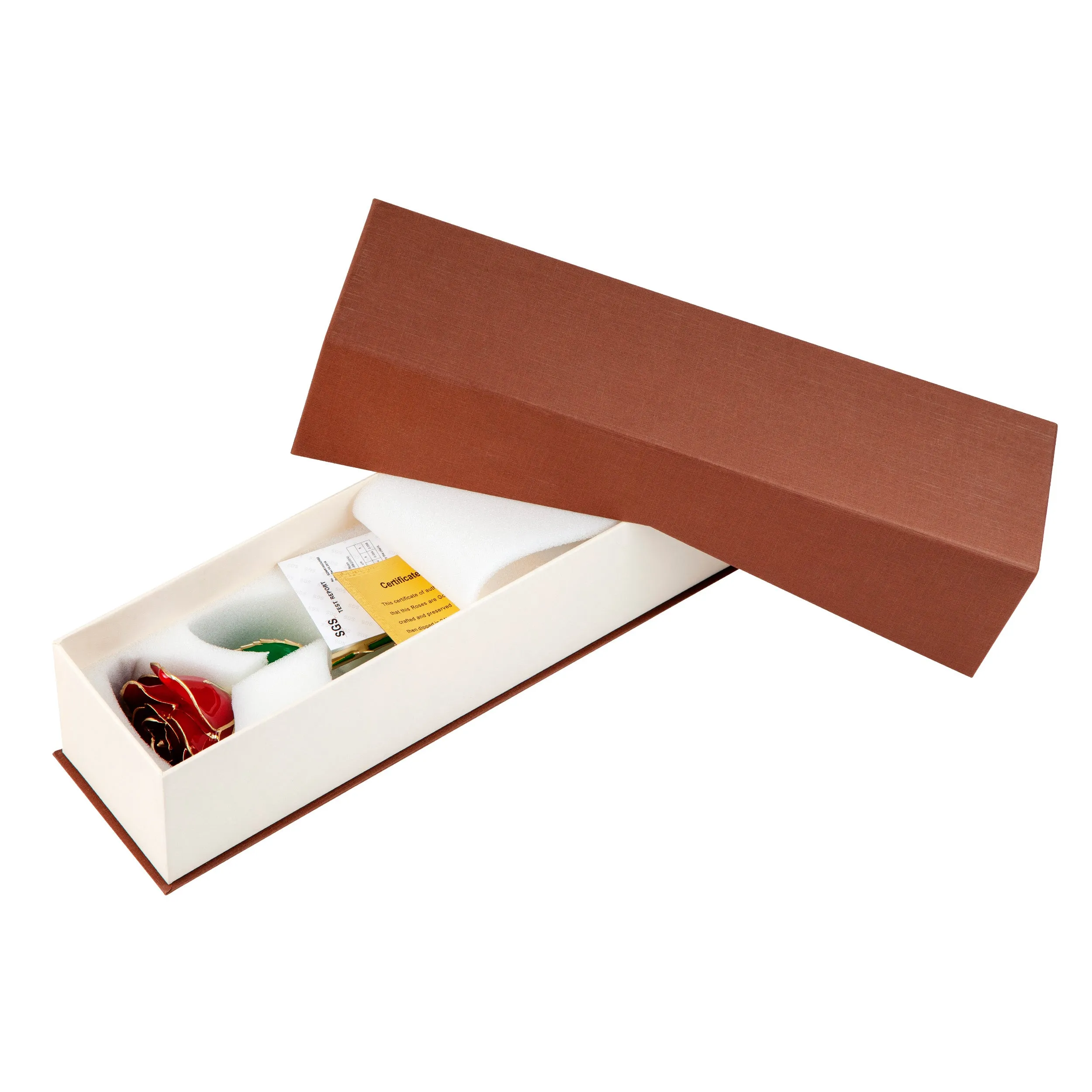 Ravishing Red 24K Gold Dipped Rose