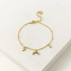Riot Rainbow Charm Bracelet