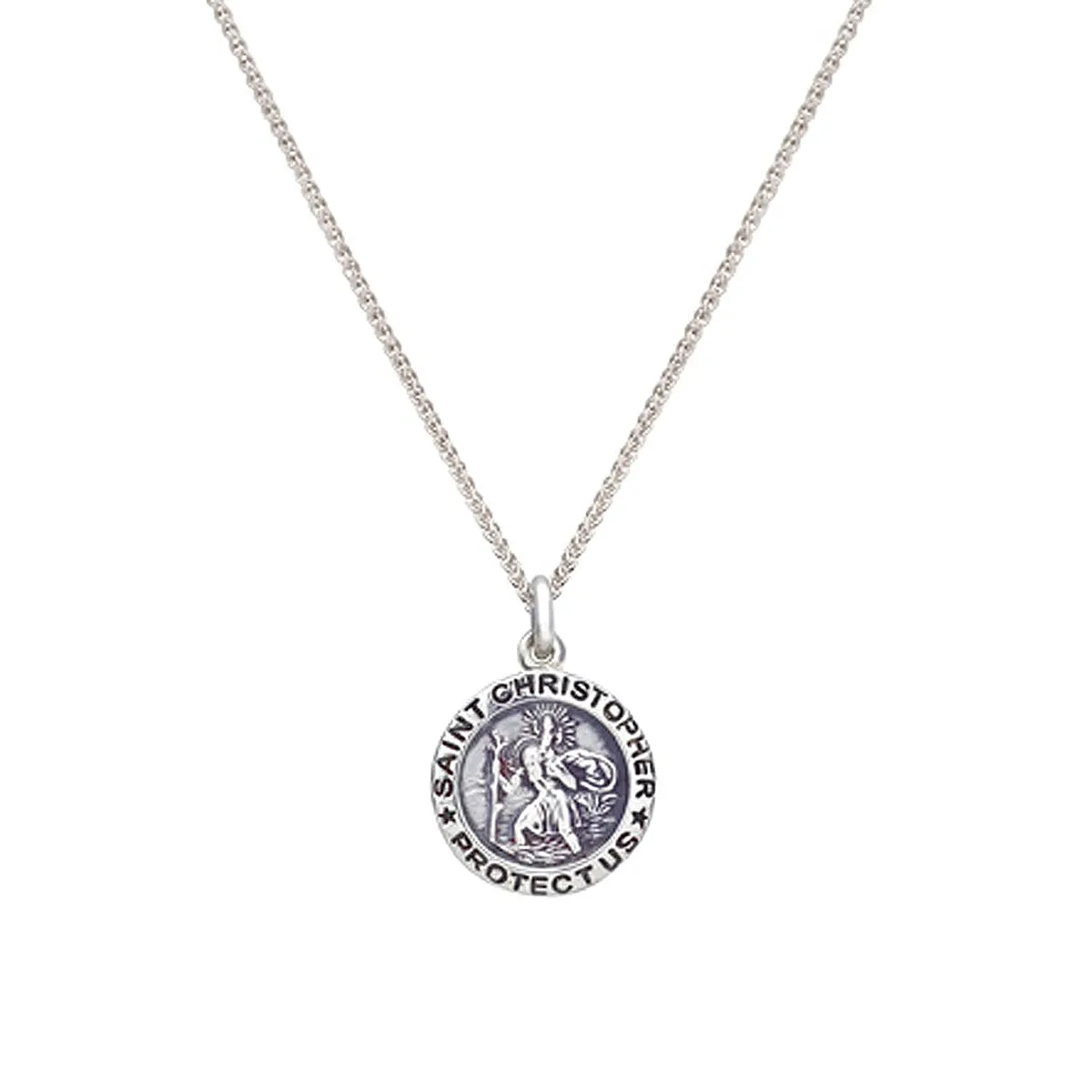 Saint Christopher Personalised Silver Charm