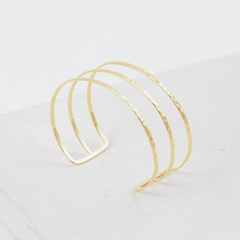 Sayla Hammered Bangle