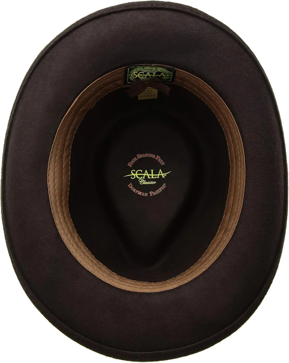 Scala Classico Men's Crushable Wool Felt Fedora