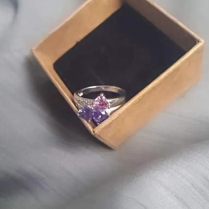 Serene Heart CZ Custom Birthstones Ring
