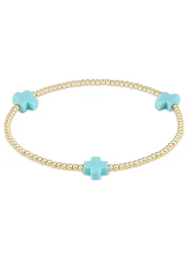SIGNATURE CROSS BRACELET - TURQUOISE