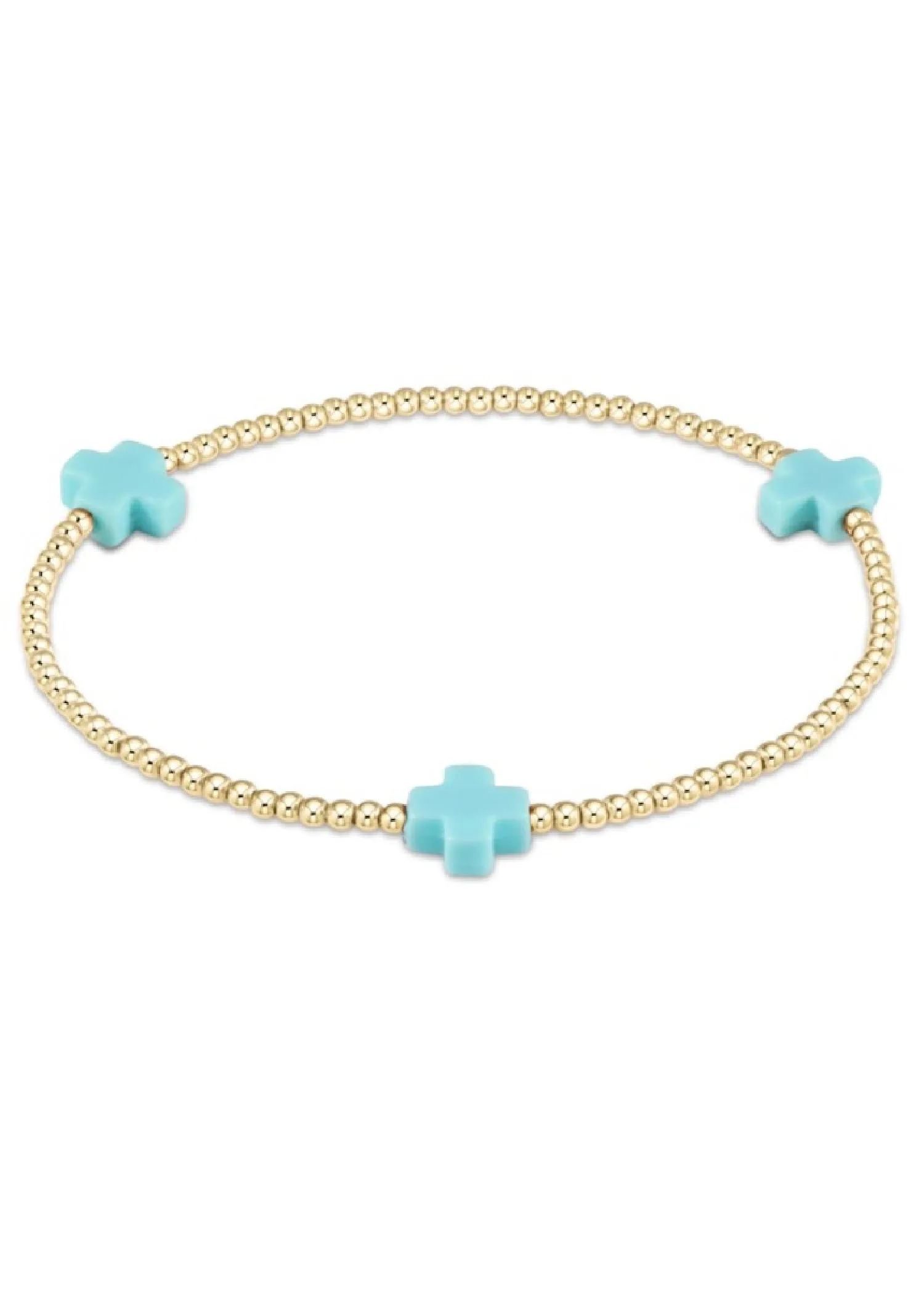 SIGNATURE CROSS BRACELET - TURQUOISE