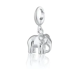 Silver Elephant Charm