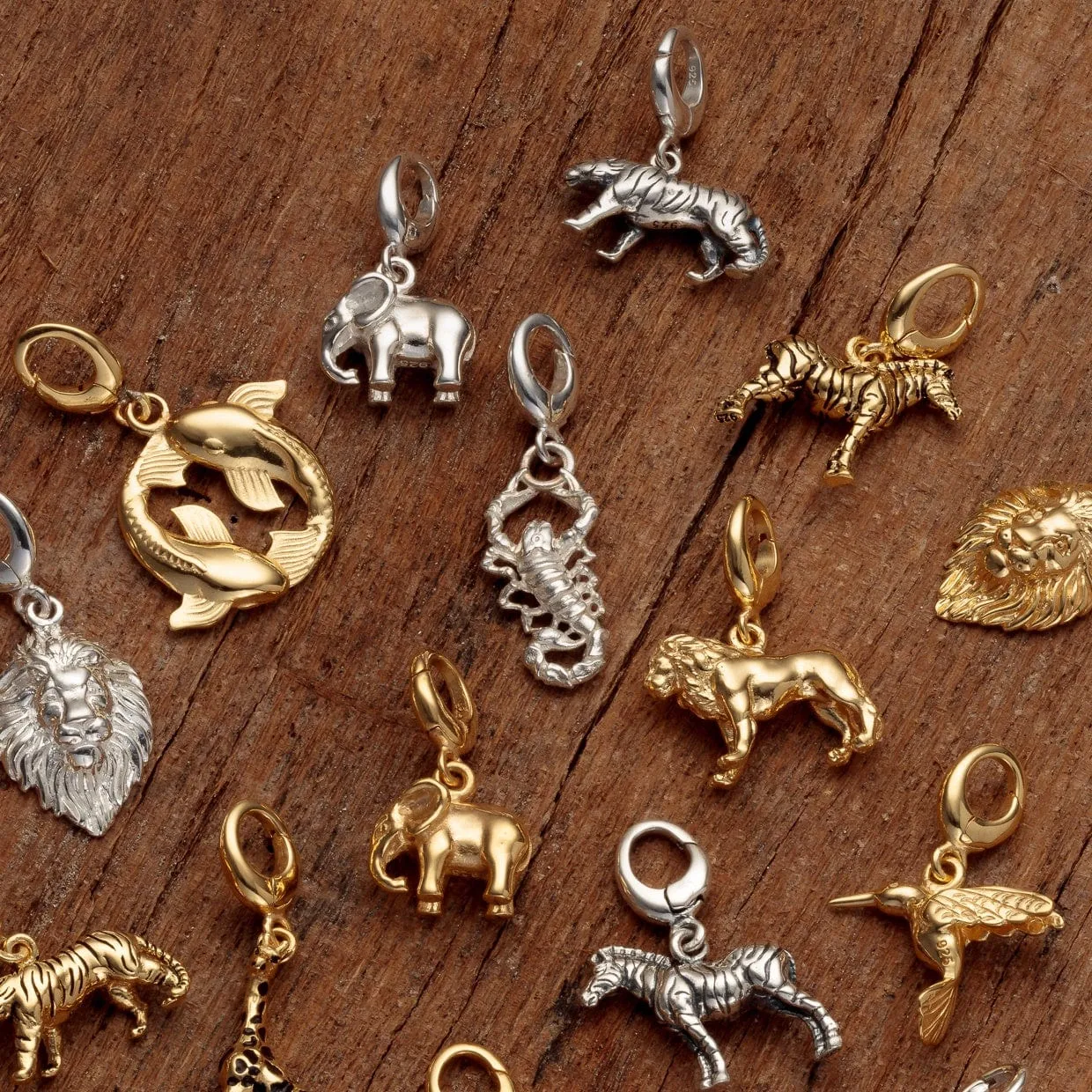 Silver Elephant Charm