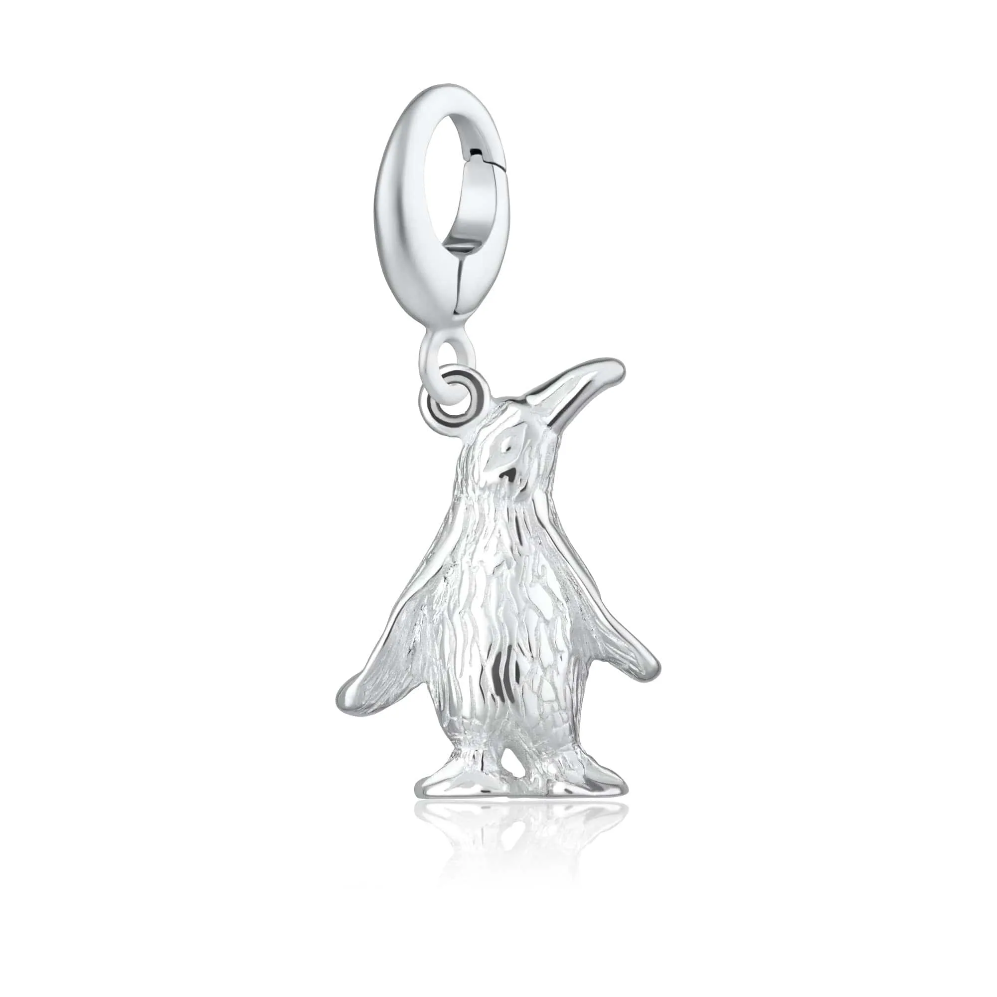 Silver Penguin Charm