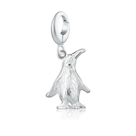 Silver Penguin Charm