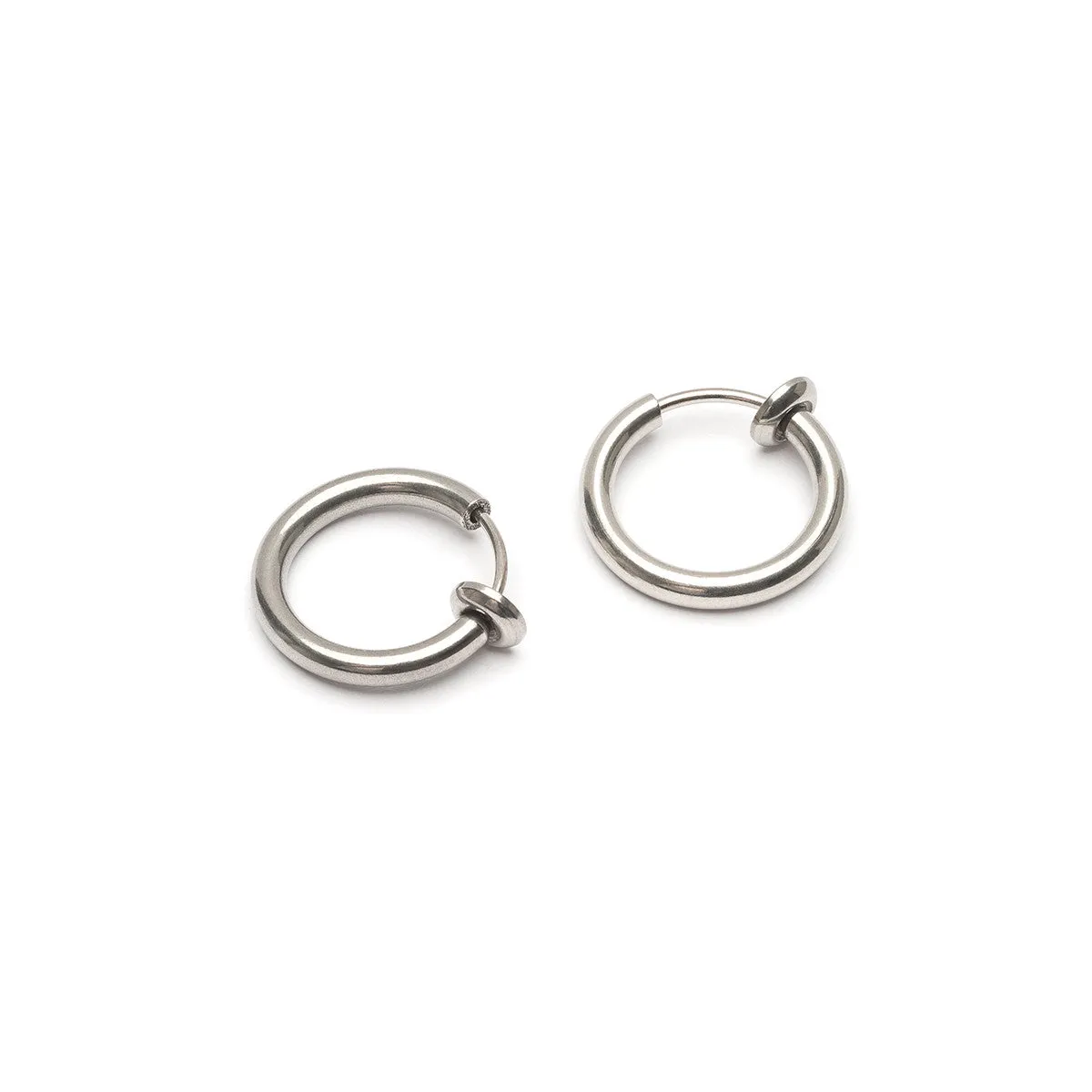 Silver Small Clip-On Earrings