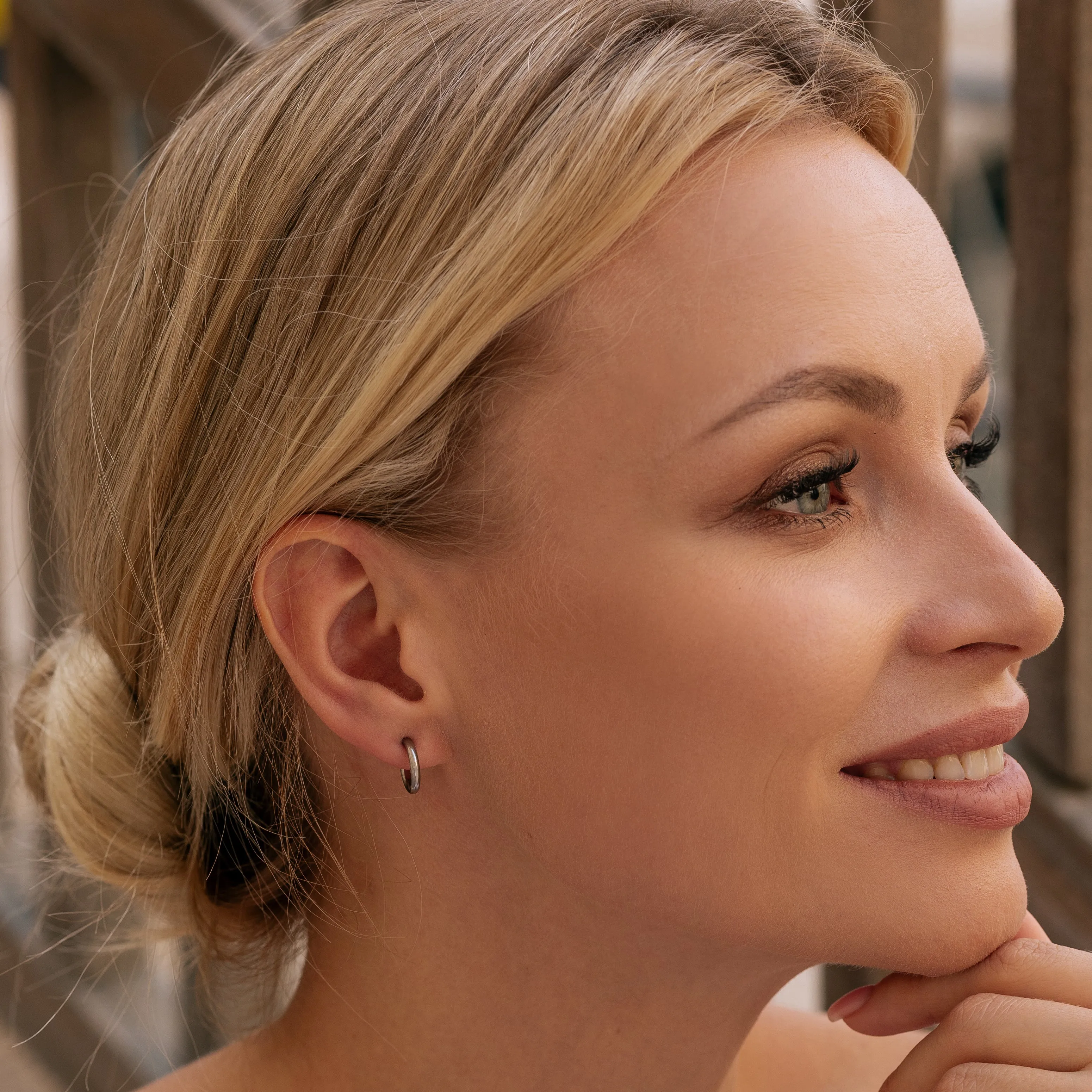 Silver Small Clip-On Earrings