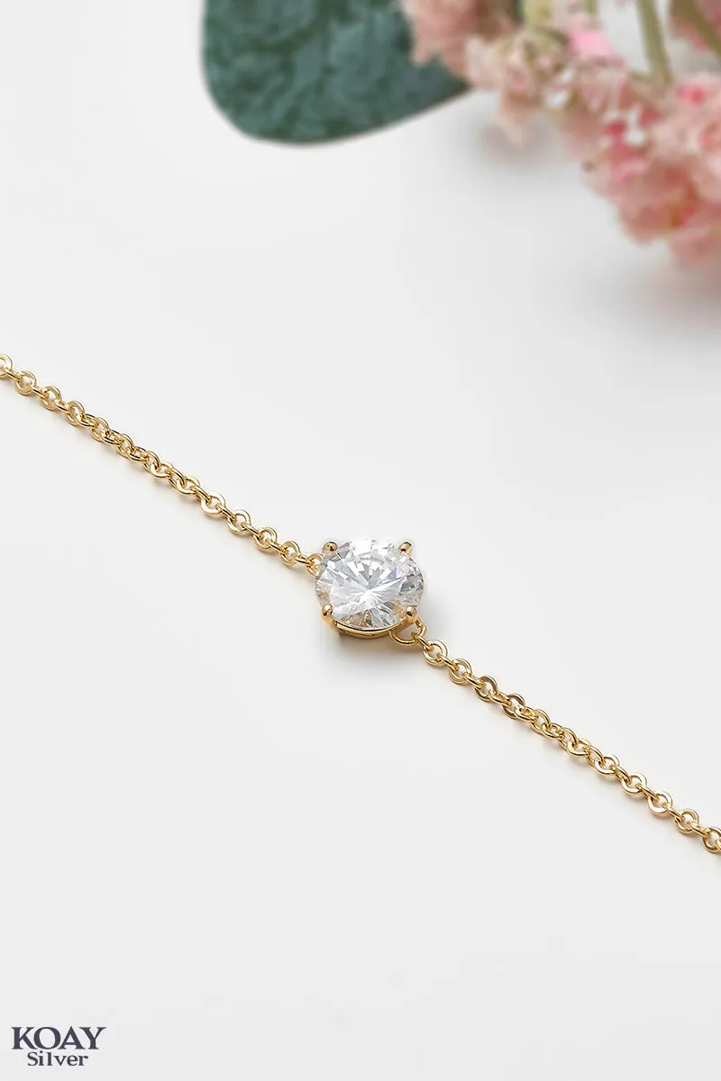 Single Zircon Bracelet GP