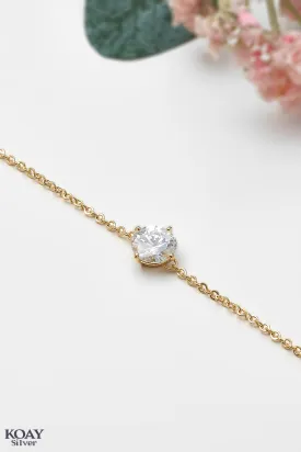 Single Zircon Bracelet GP