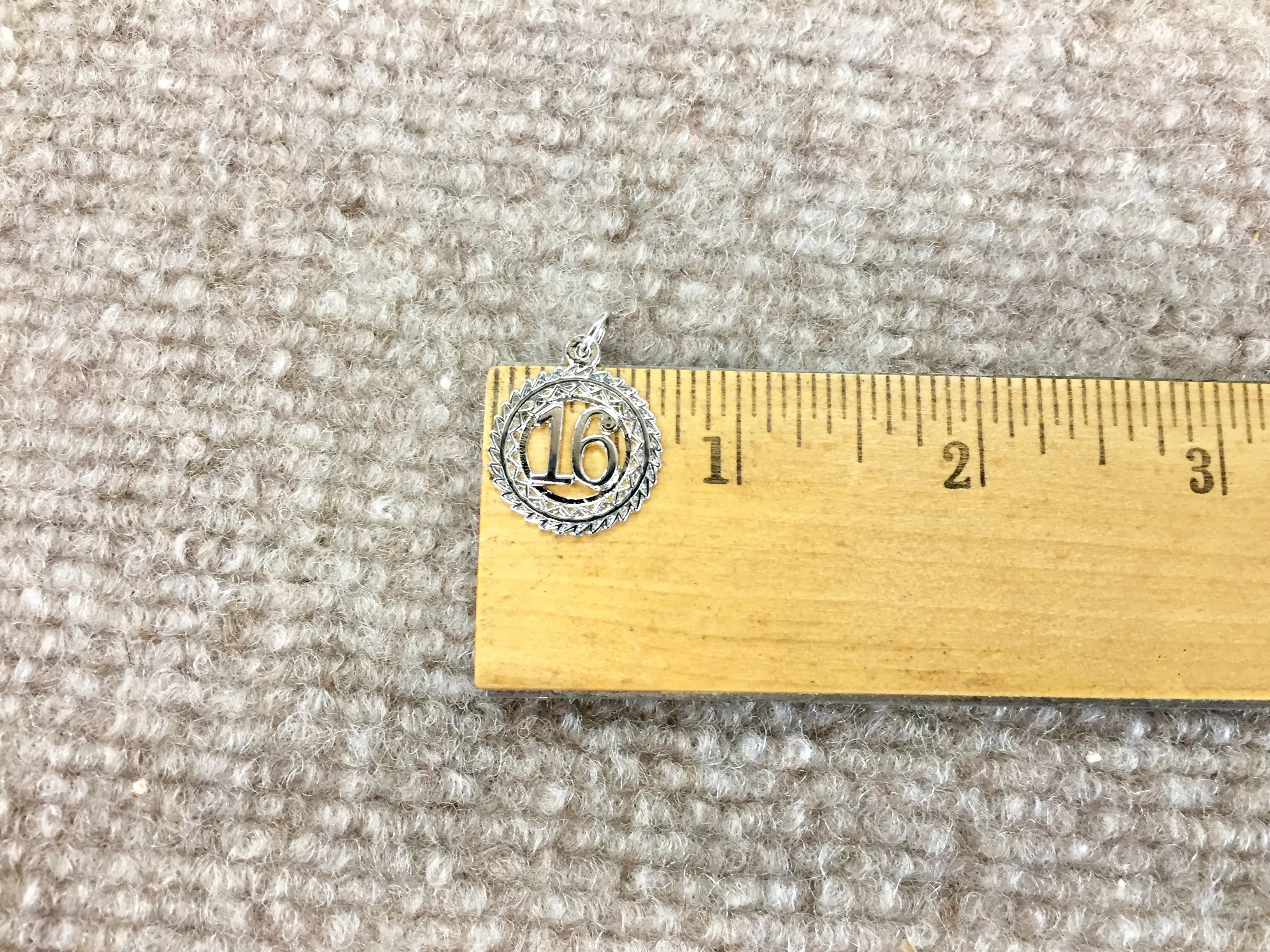 Sweet 16 Silver Charm