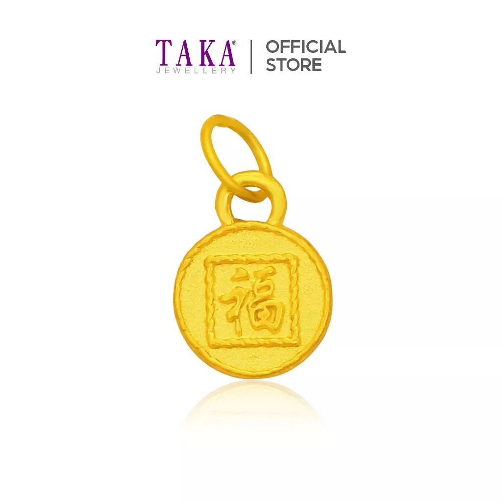 TAKA Jewellery 999 Pure Gold Pendant