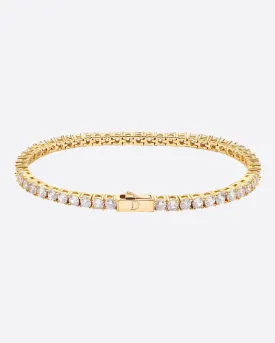 TENNISBOY BRACELET. - 3MM 18K GOLD