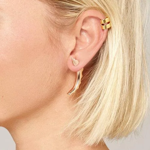 THE 'SPIKE JONZE' SUCCULENT DAGGER EARRING- GOLD