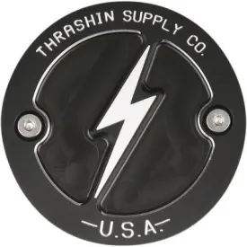 Thrashin Supply Co. Point Covers, Dished, Black, Fits 17-20 M-Eight