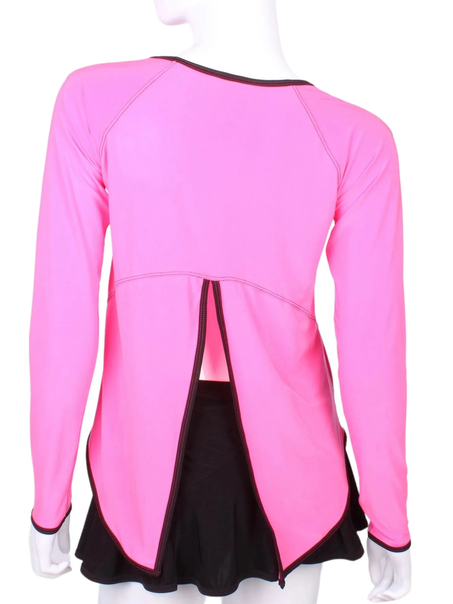 Tie Back Tee Long Sleeve Pink