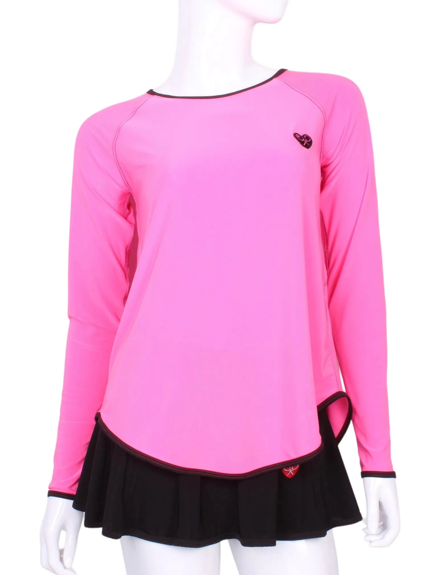 Tie Back Tee Long Sleeve Pink