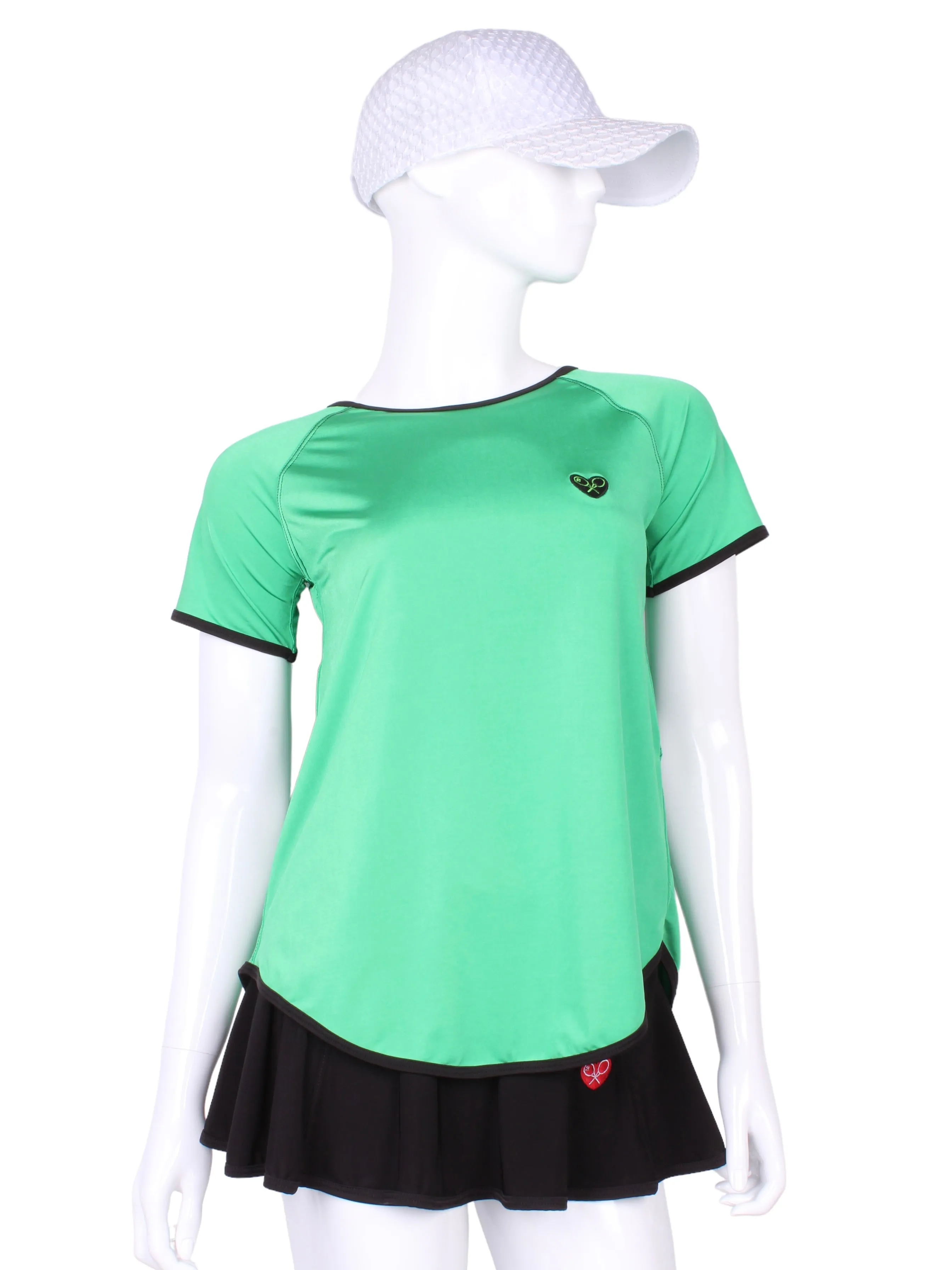 Tie Back Tee Short Sleeve Green