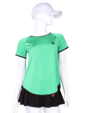 Tie Back Tee Short Sleeve Green