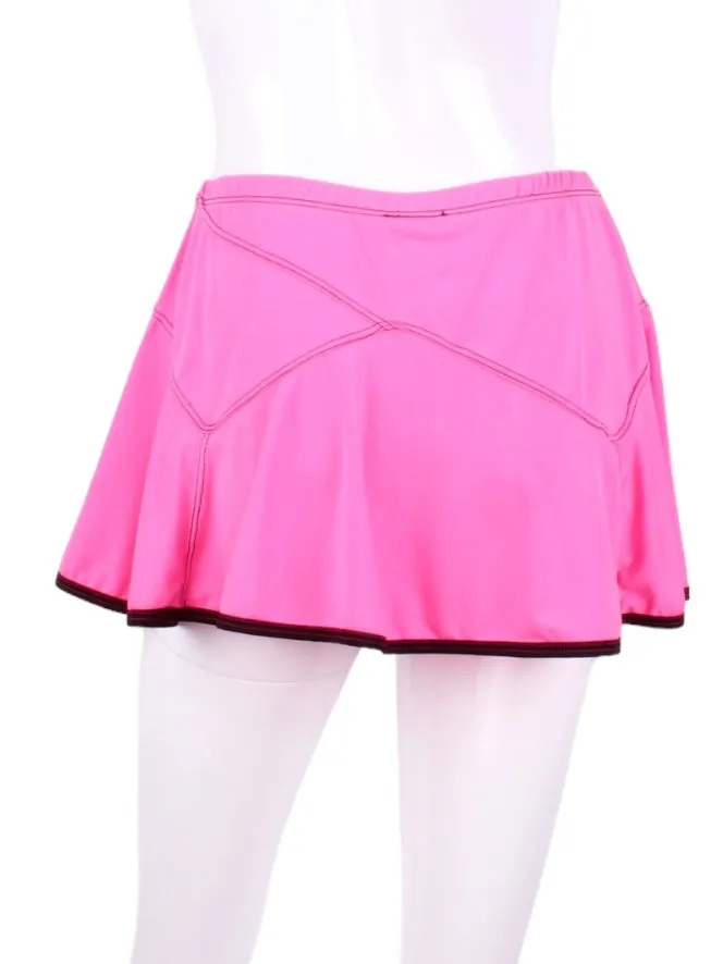 Triangle Pink Skirt with Black Trim
