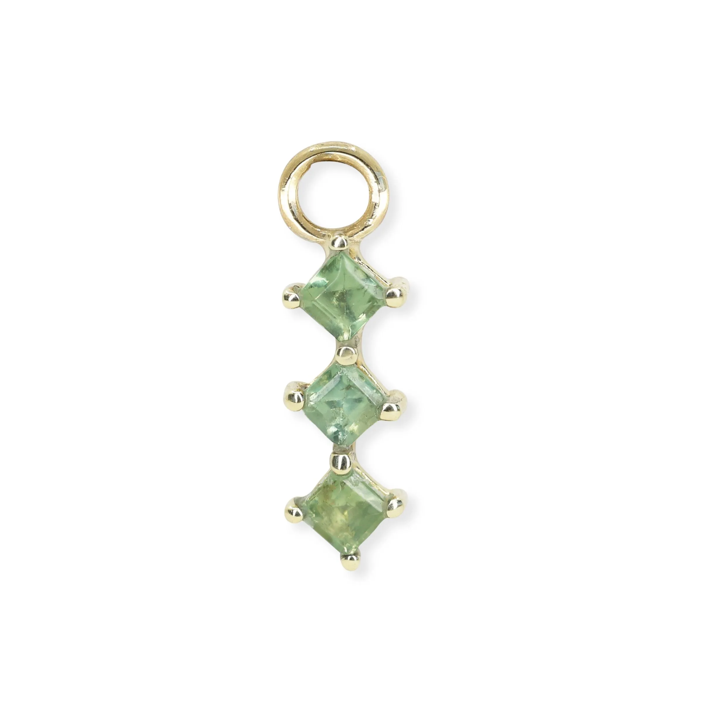 Trio Apatite Gold Charm