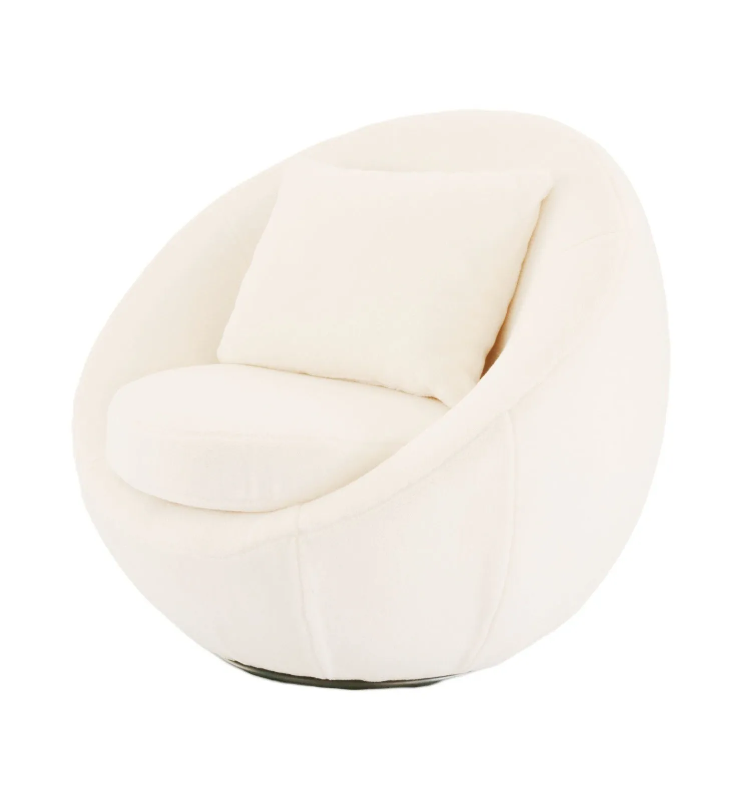 VI-140 MODERN WHITE SWIVEL ACCENT CHAIR