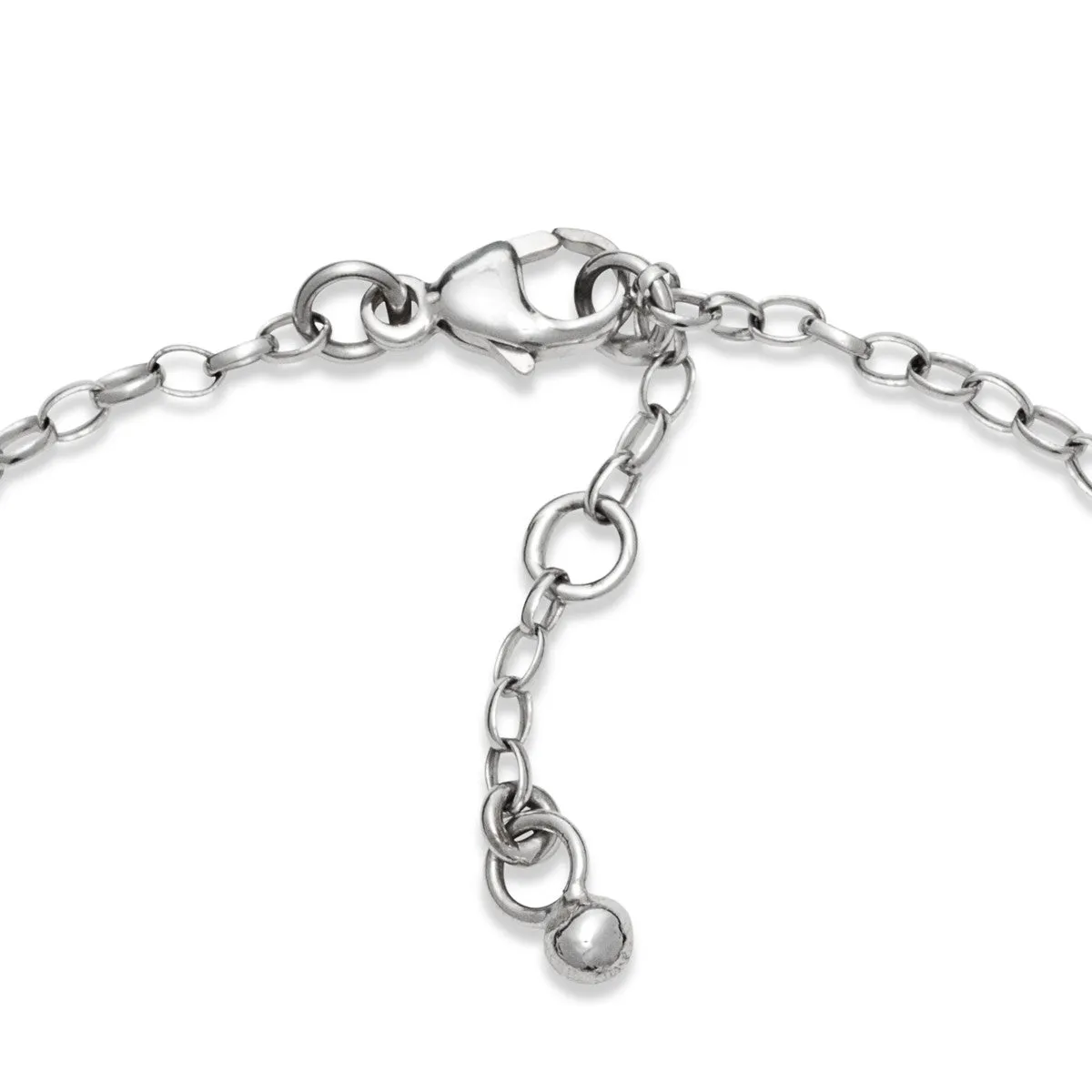 White Gold Classic Winged Heart Bracelet