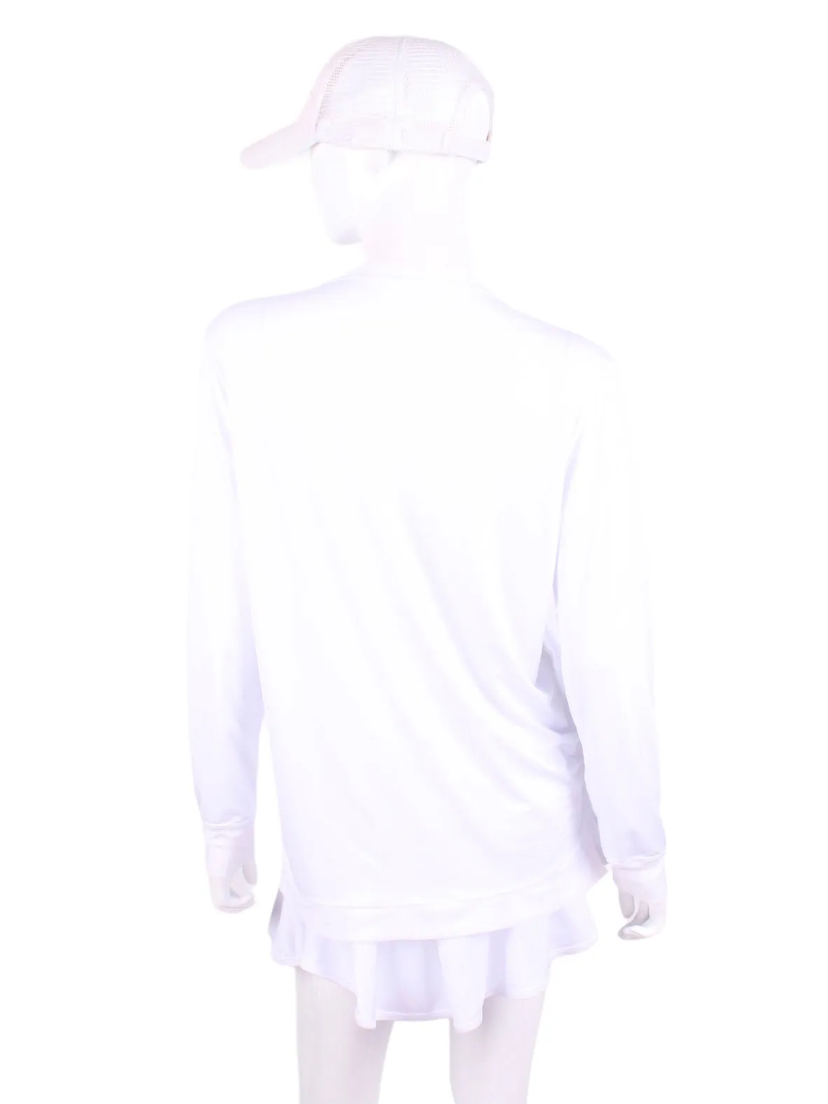 White Long Sleeve Very Vee Tee