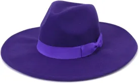 Women Fedora Hats for Men Wide Brim Felted Hat Jazz Cap Panama Solid Sombreros