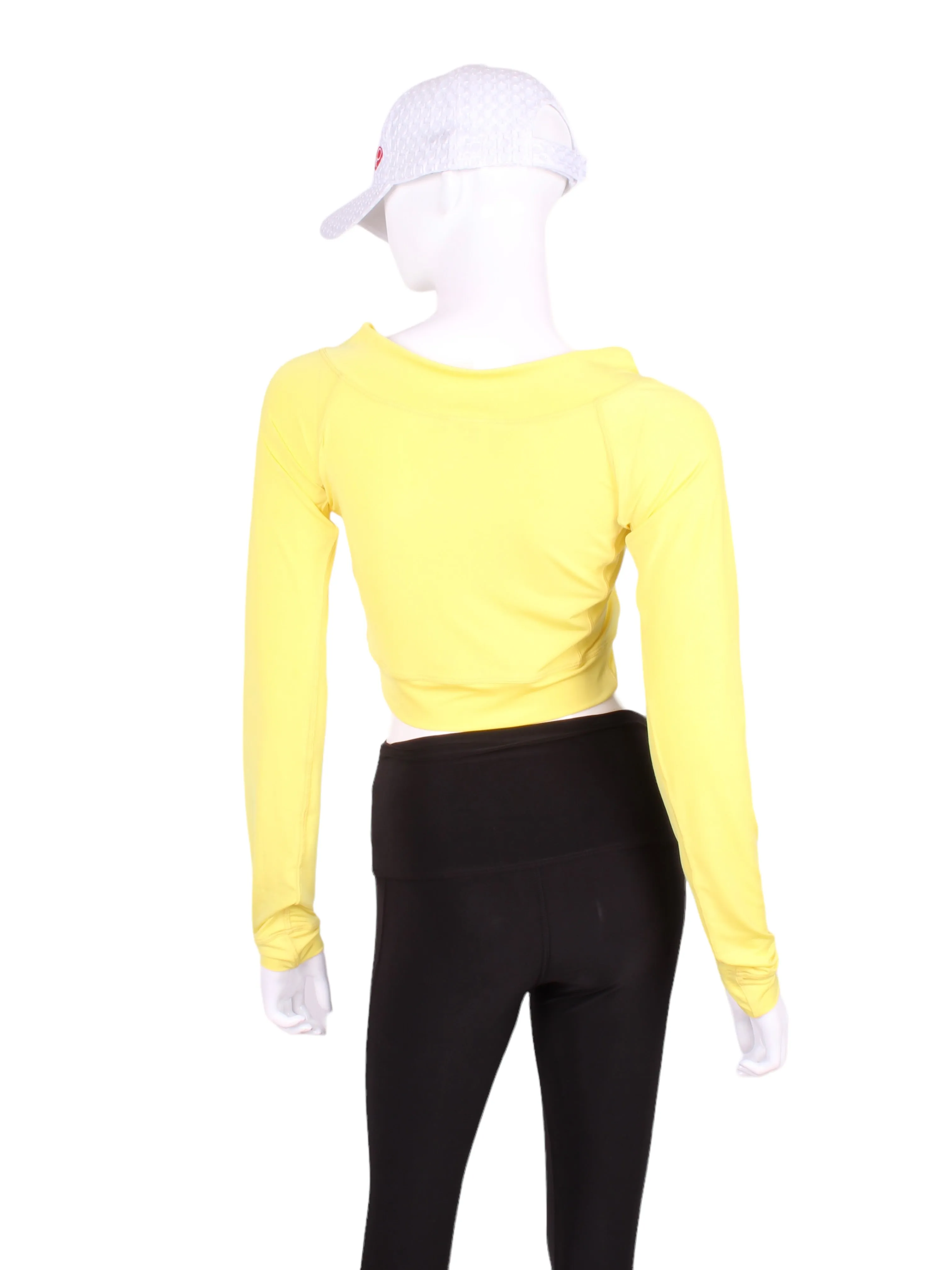 Yellow Vee Crop Top
